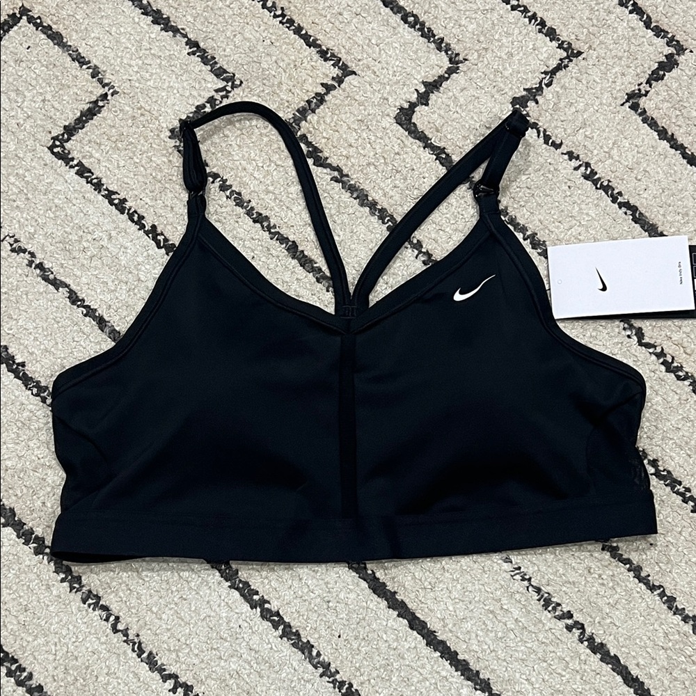 Nike Women's Black Strappy Sports Bra NWT